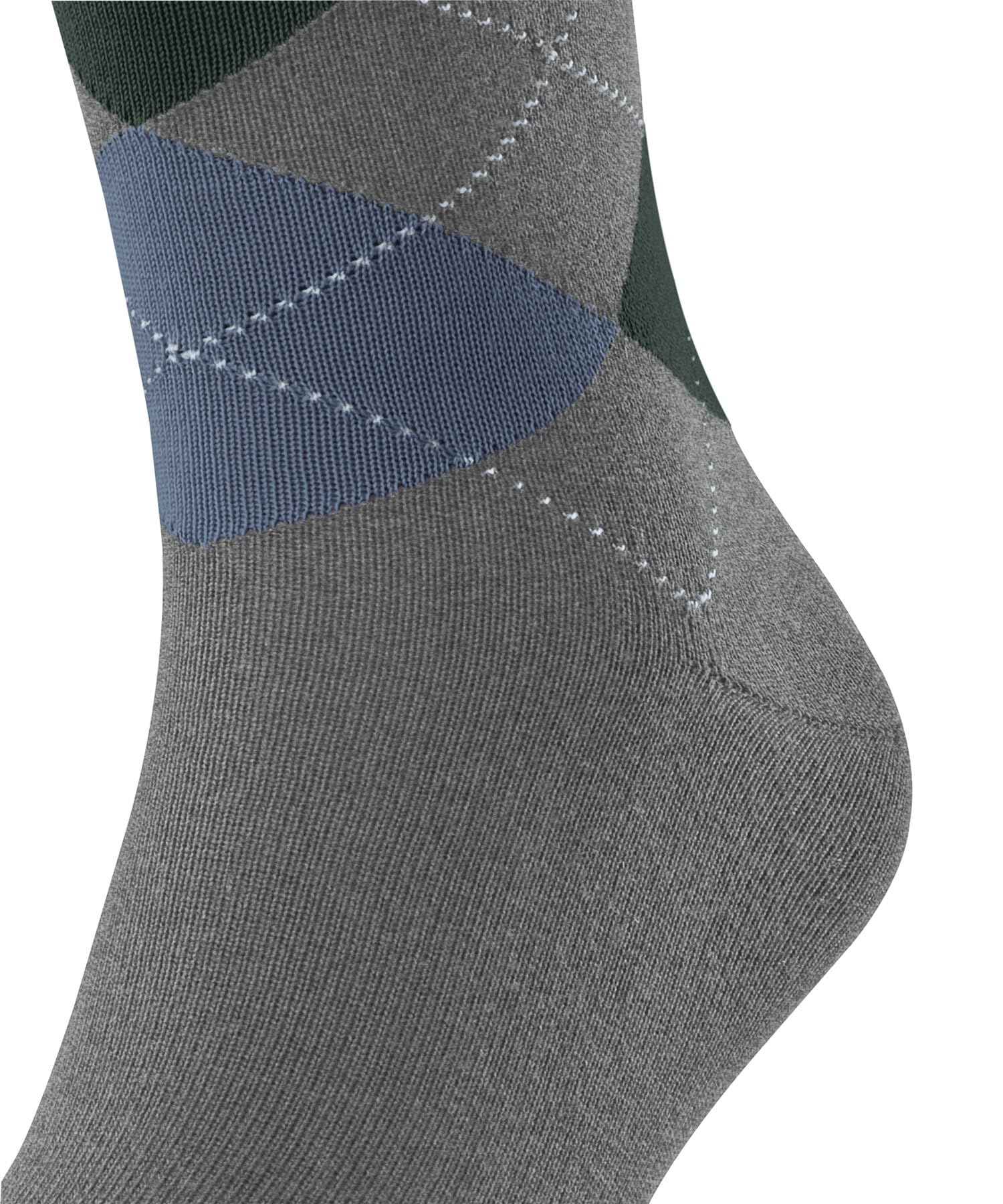 falke-sensitive-argyle-socken-herren-grau-39-42-baumwolle image 3