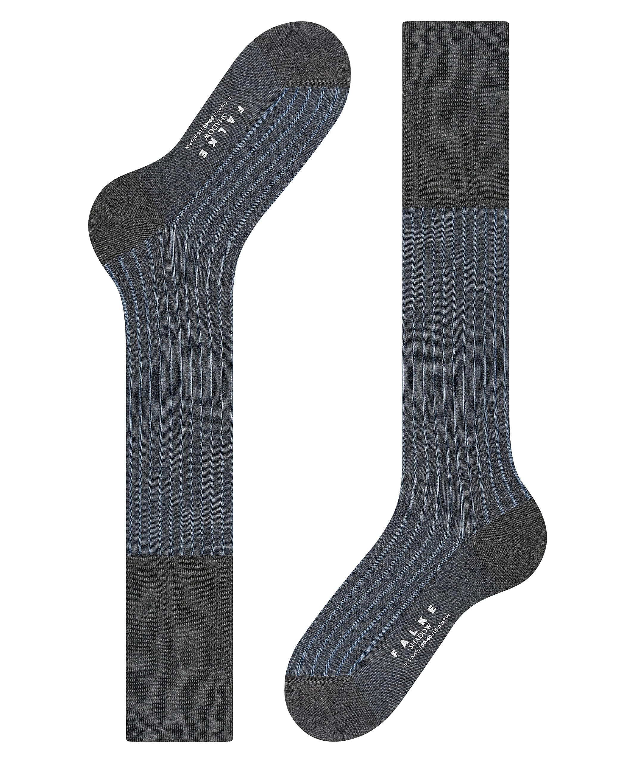 falke-shadow-herren-kniestr-mpfe-baumwolle-grau-43-44 image 5