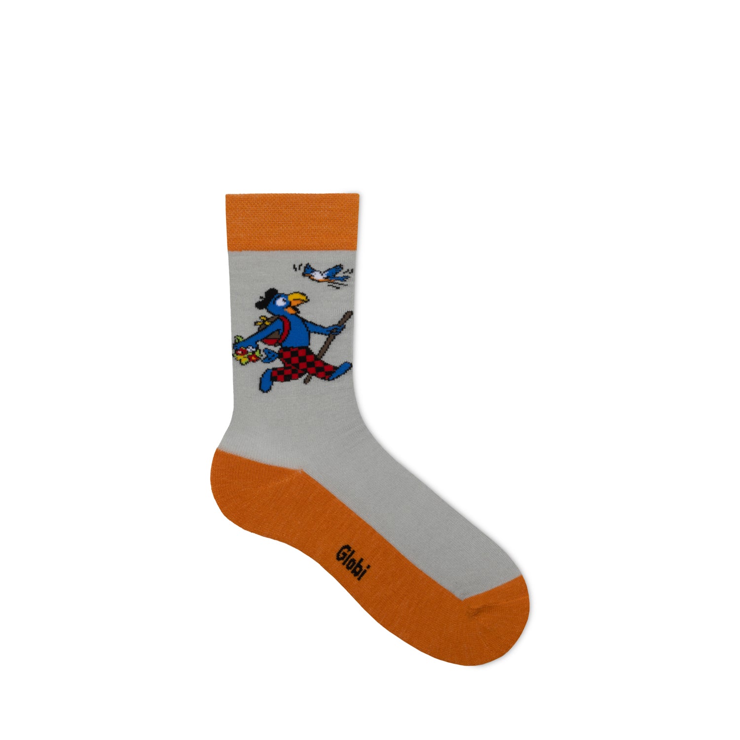 rohner-globi-trekking-kindersocken-orange-31-34-wolle image 3