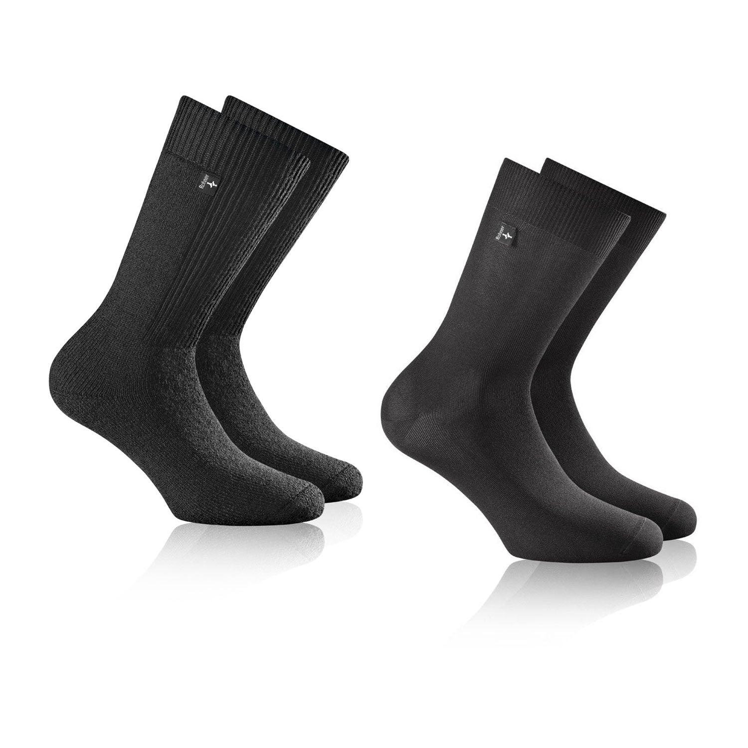 rohner-ski-winter-rs-starter-kit-socken-set-schwarz-wolle image 1