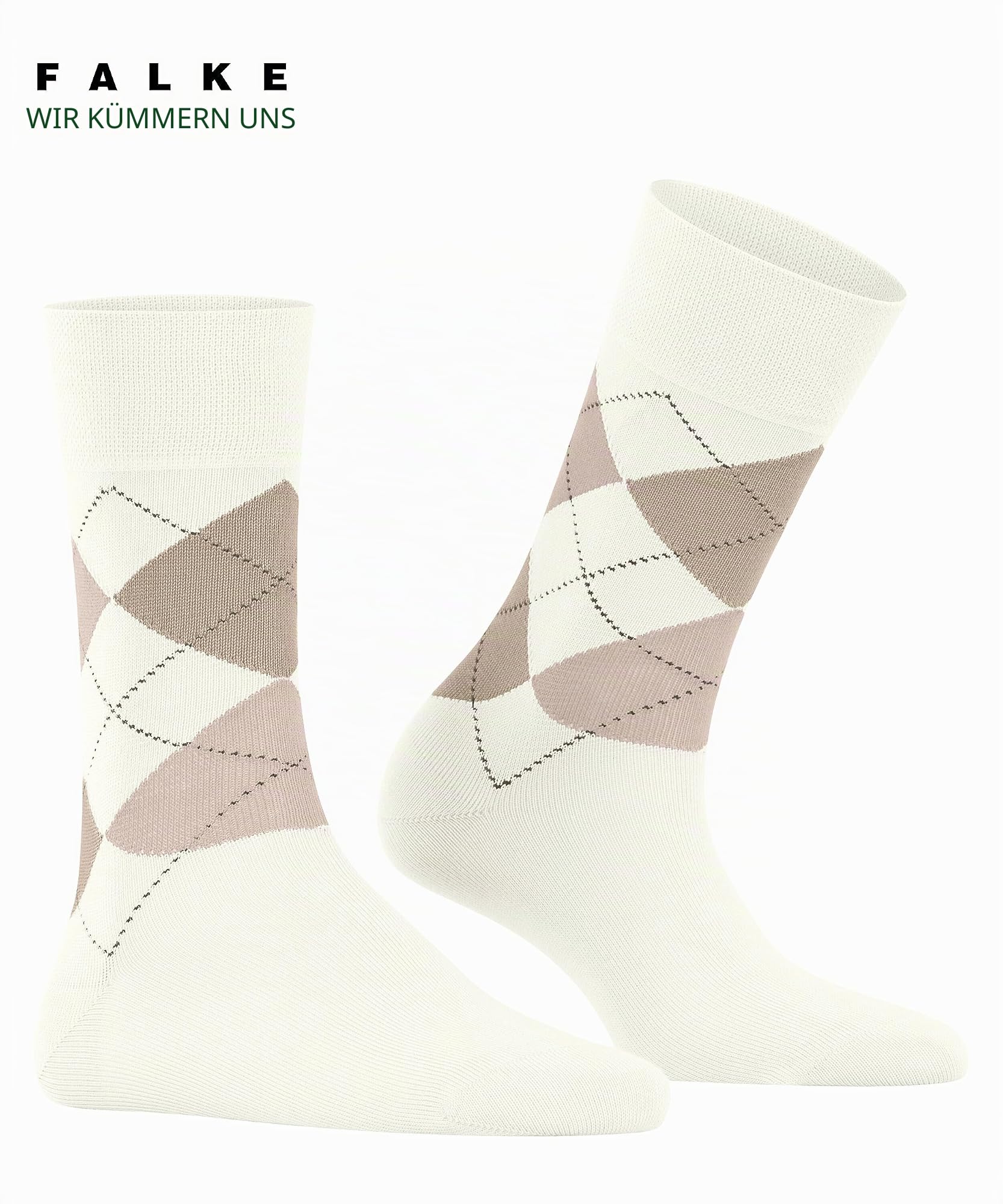 falke-sensitive-argyle-damensocken-baumwolle-wei-35-38 image 4