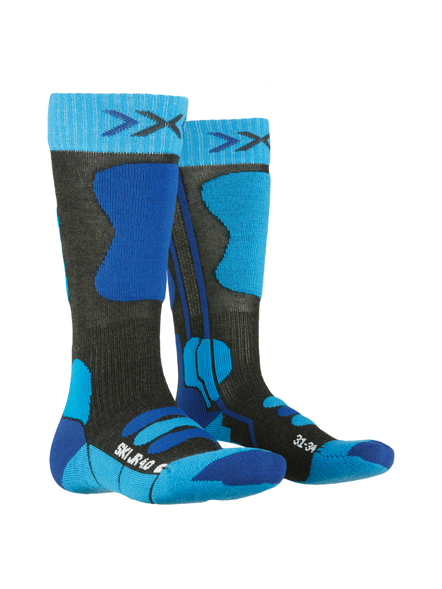 x-socks-ski-jr-4-0-skisocken-kinder-31-34-anthrazit-orange image 5