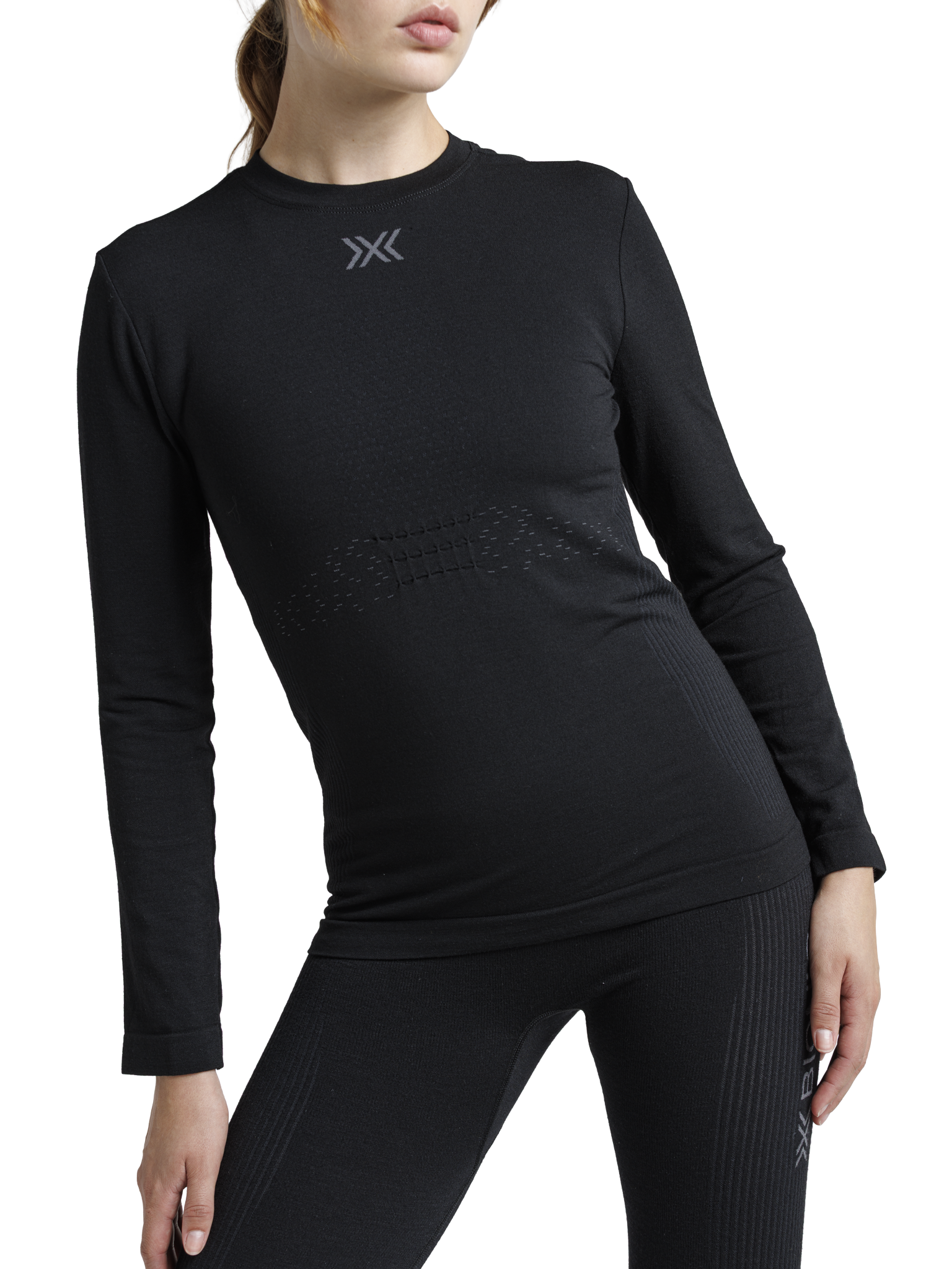 x-socks-mightywool-shirt-ls-langarmshirt-damen-x-black image 8