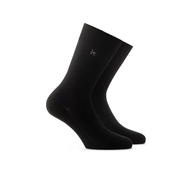 rohner-capri-herrensocken-baumwolle-schwarz-009-39-40 image 1
