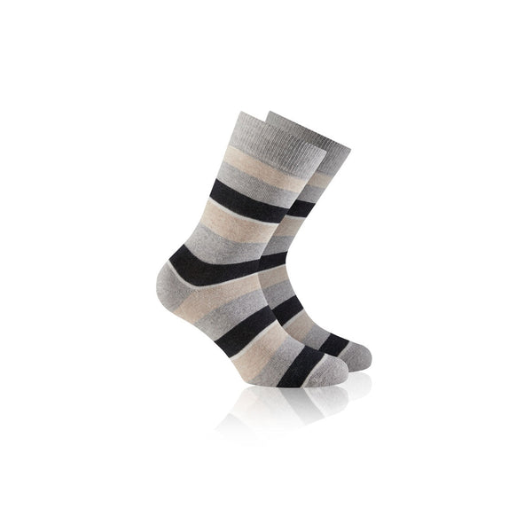 rohner-fashion-socken-gray-striped-grau-gestreift-temperaturausgleichend image 3