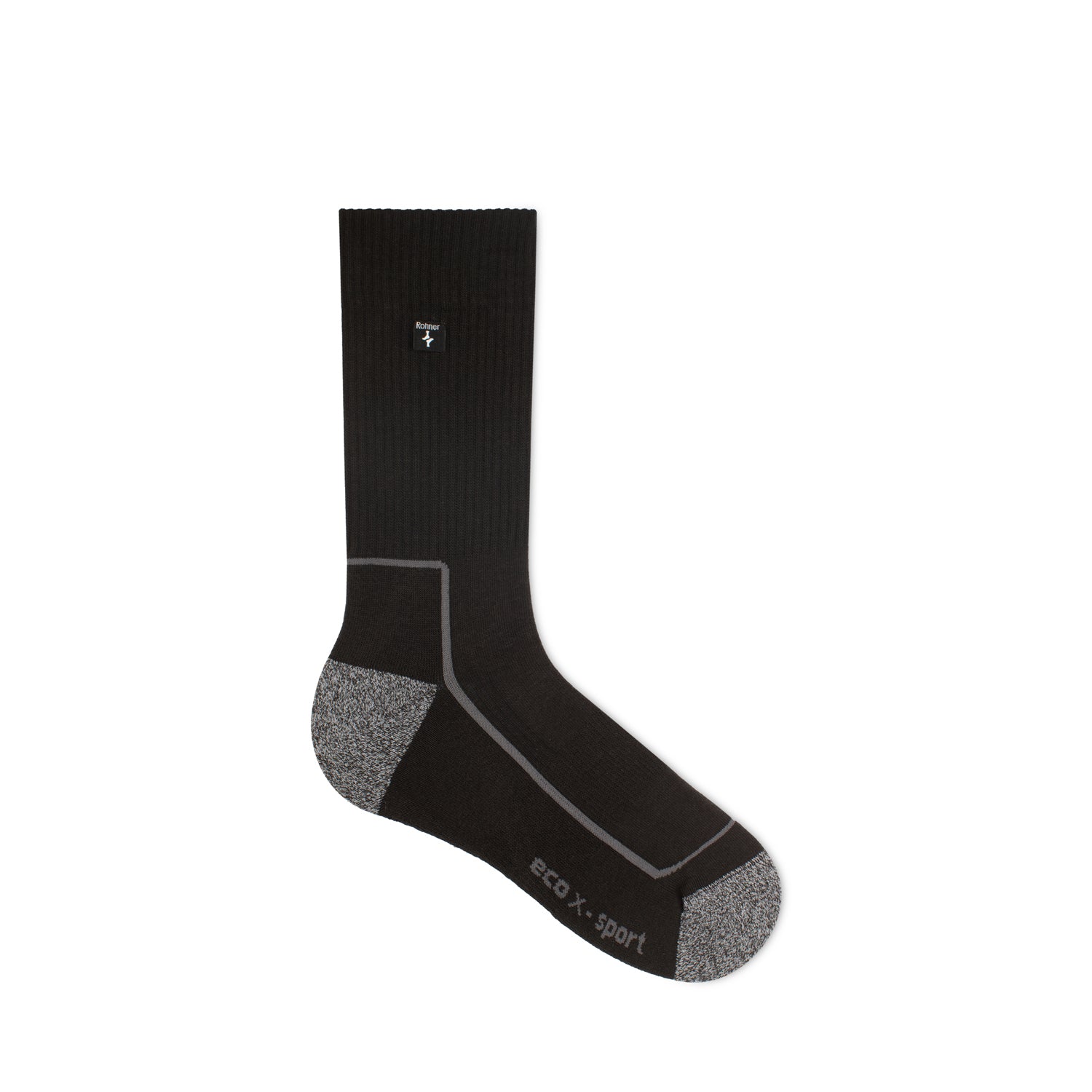 rohner-eco-x-sport-sportsocken-bio-baumwolle-schwarz image 3