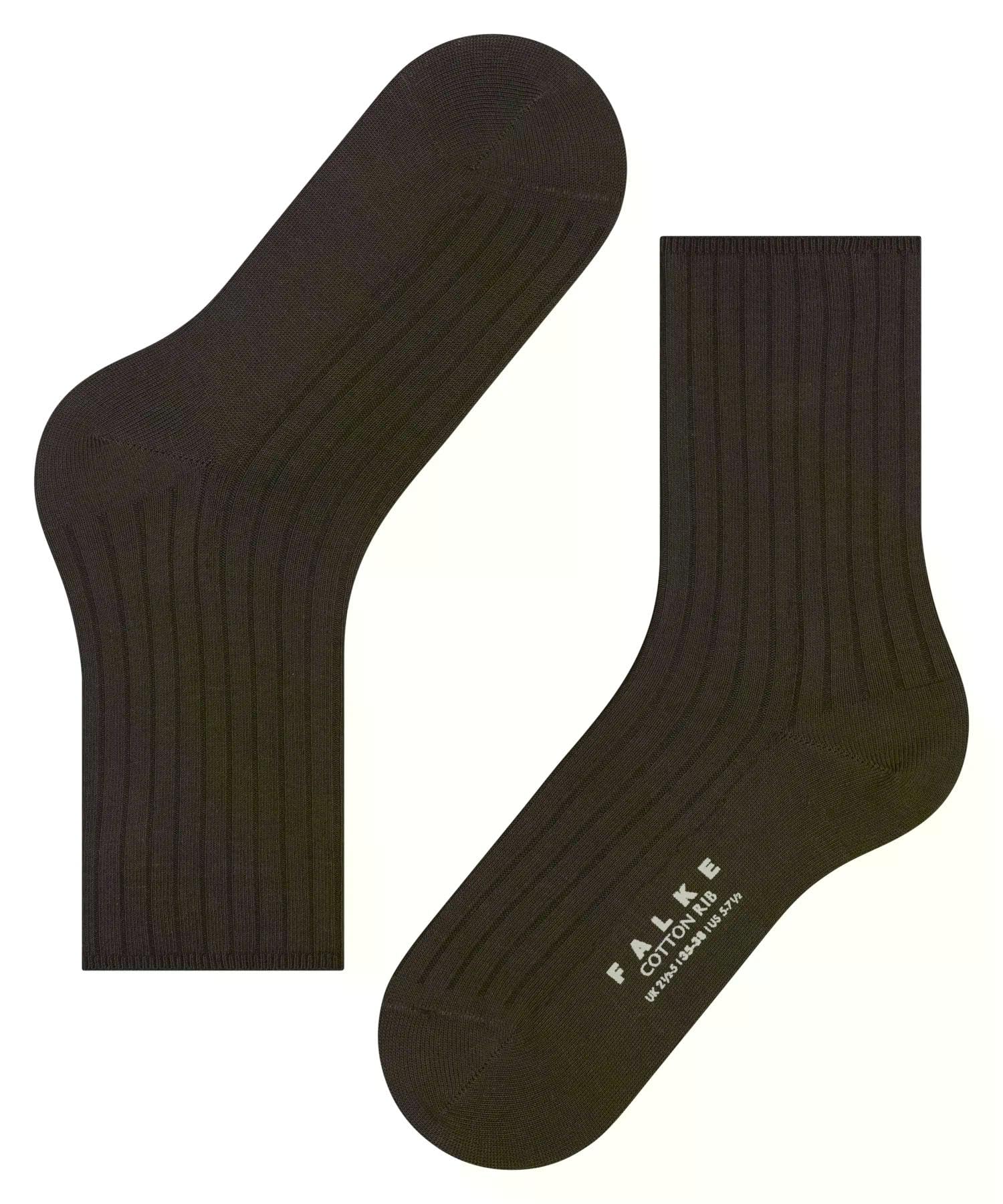 falke-cotton-rib-socken-baumwolle-braun-39-42 image 5