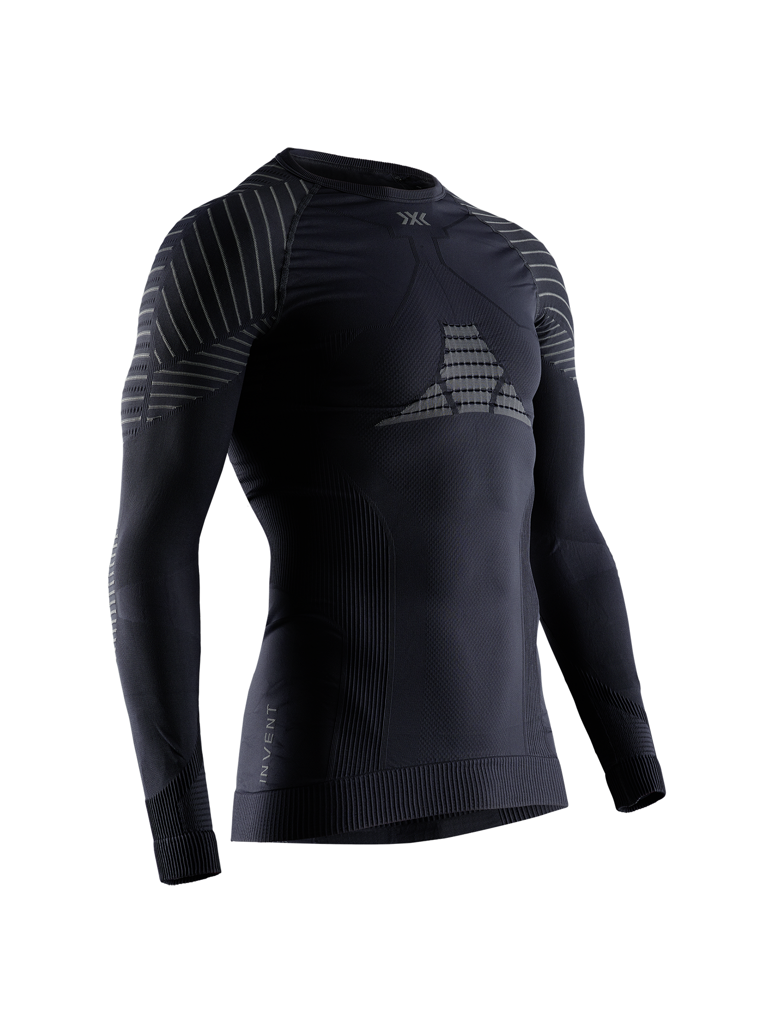 x-bionic-invent-4-0-shirt-lg-sl-funktionsshirt-herren-black-charcoal image 1