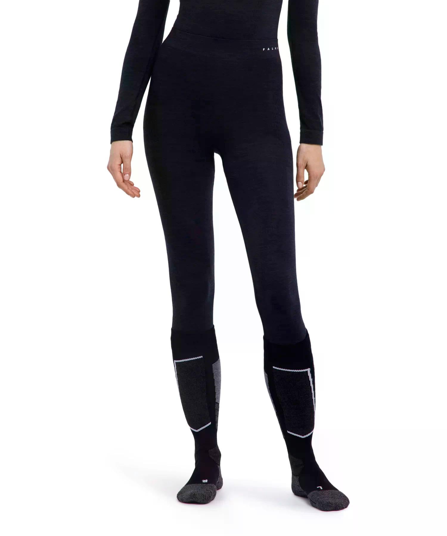 falke-wool-tech-3-4-funktionsunterhose-damen-schwarz-m-wolle image 1