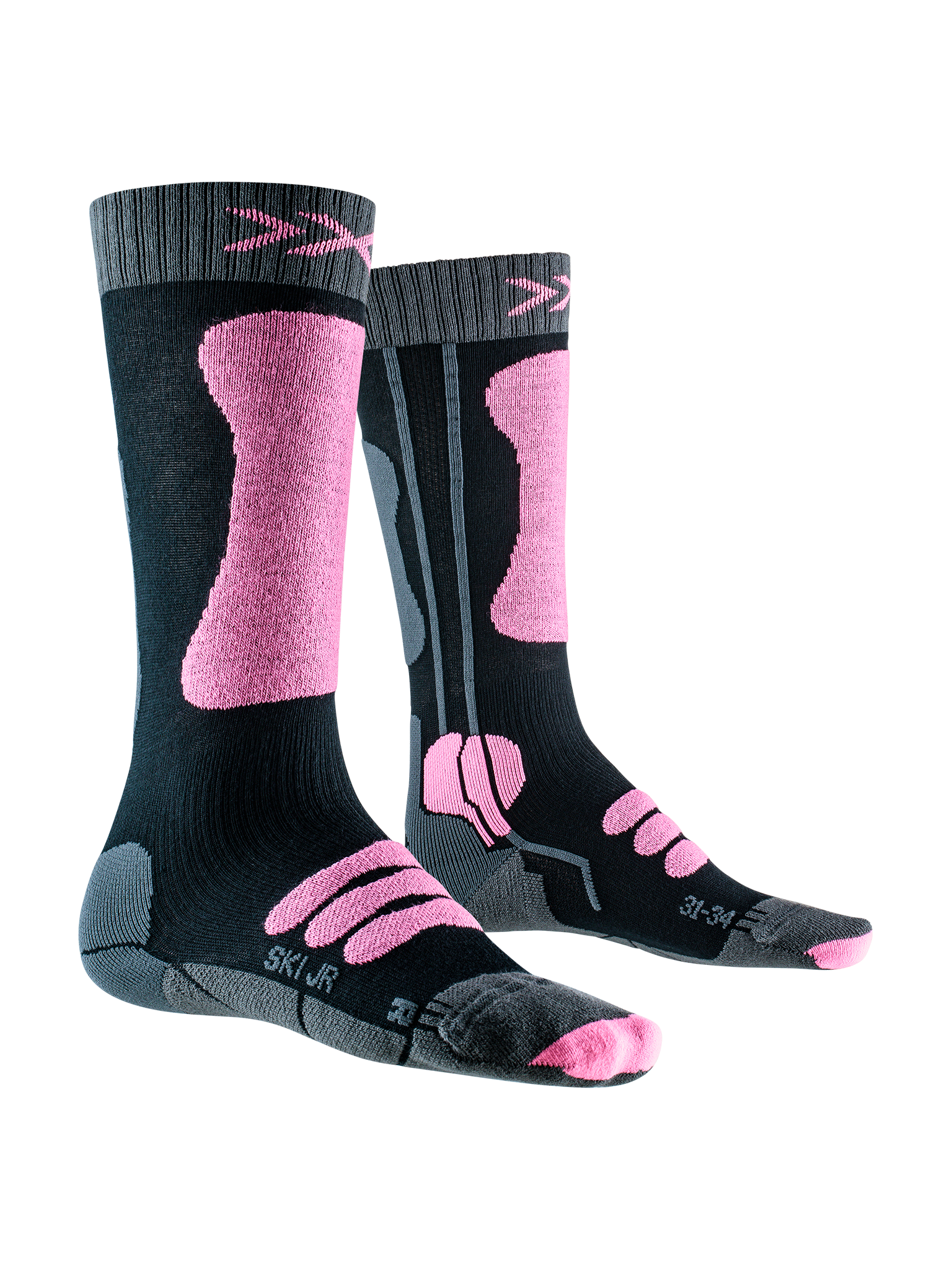 x-socks-ski-jr-4-0-skisocken-kinder-31-34-anthrazit-orange image 2