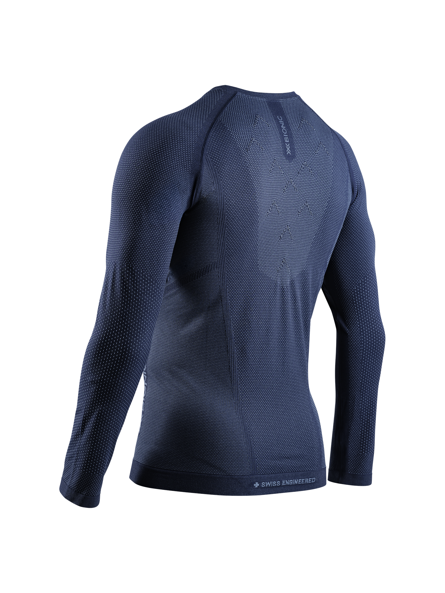 x-bionic-xceed-run-shirt-ls-herren-laufshirt-langarm-marine image 2