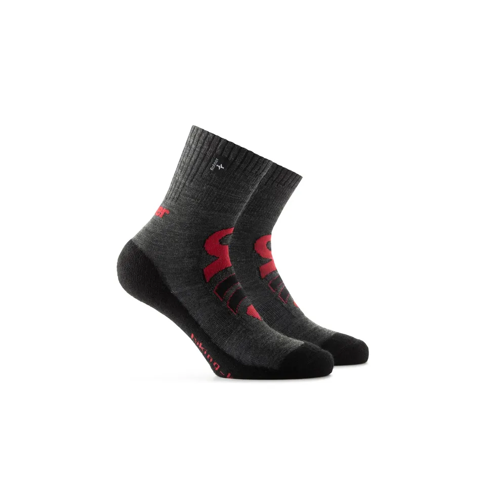 rohner-hiking-kids-wandersocken-anthracite-23-26-wolle image 1