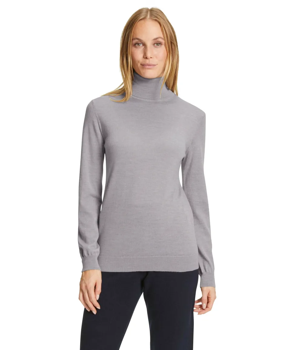 falke-merino-basic-roll-neck-pullover-damen-schwarz-wolle-s image 1