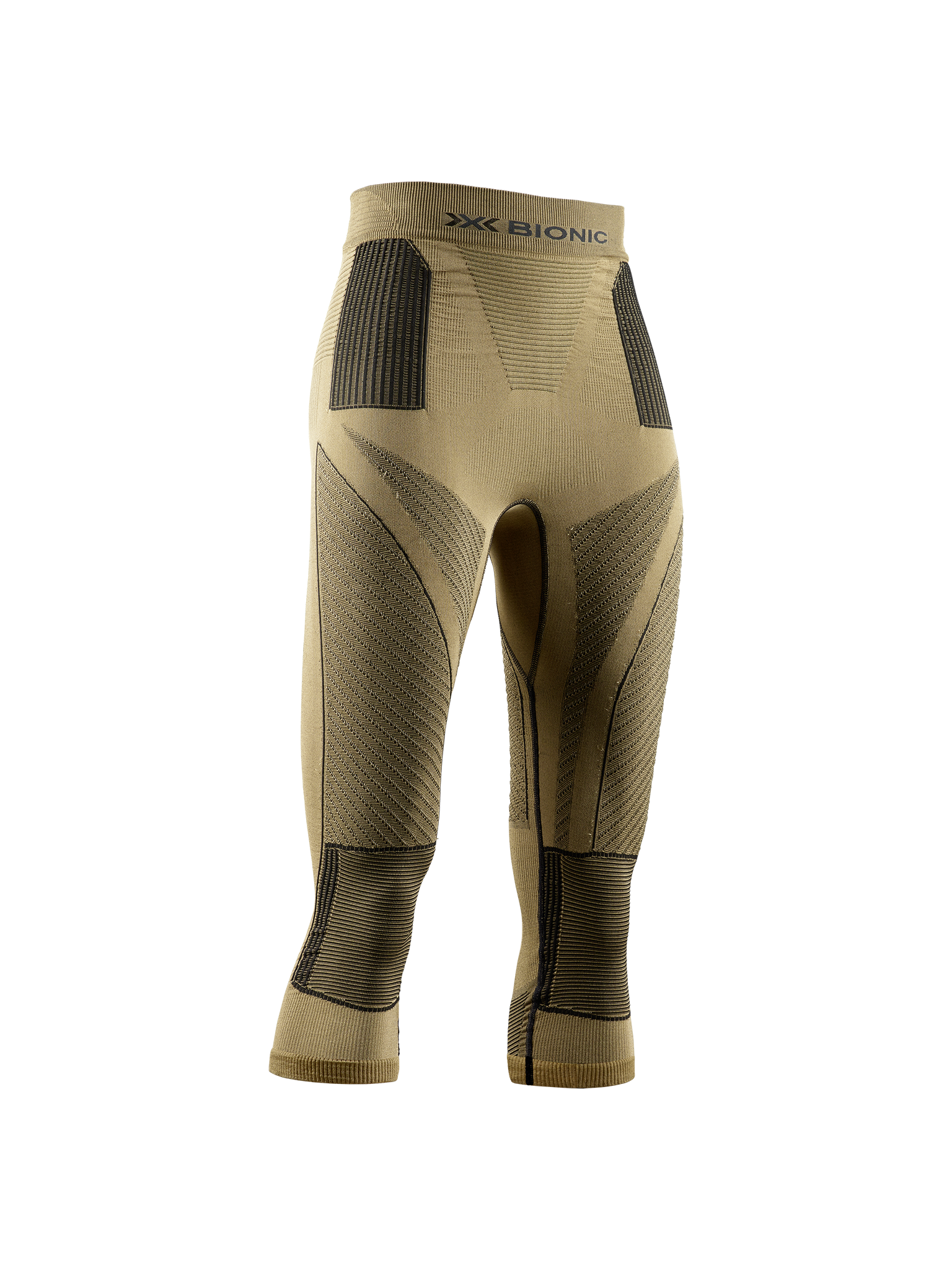 x-bionic-radiactor-4-0-pants-3-4-damen-gold-black-thermoregulierend image 1