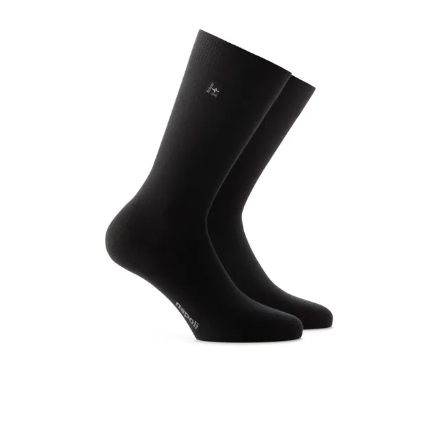 rohner-napoli-herrensocken-schwarz-baumwolle image 1