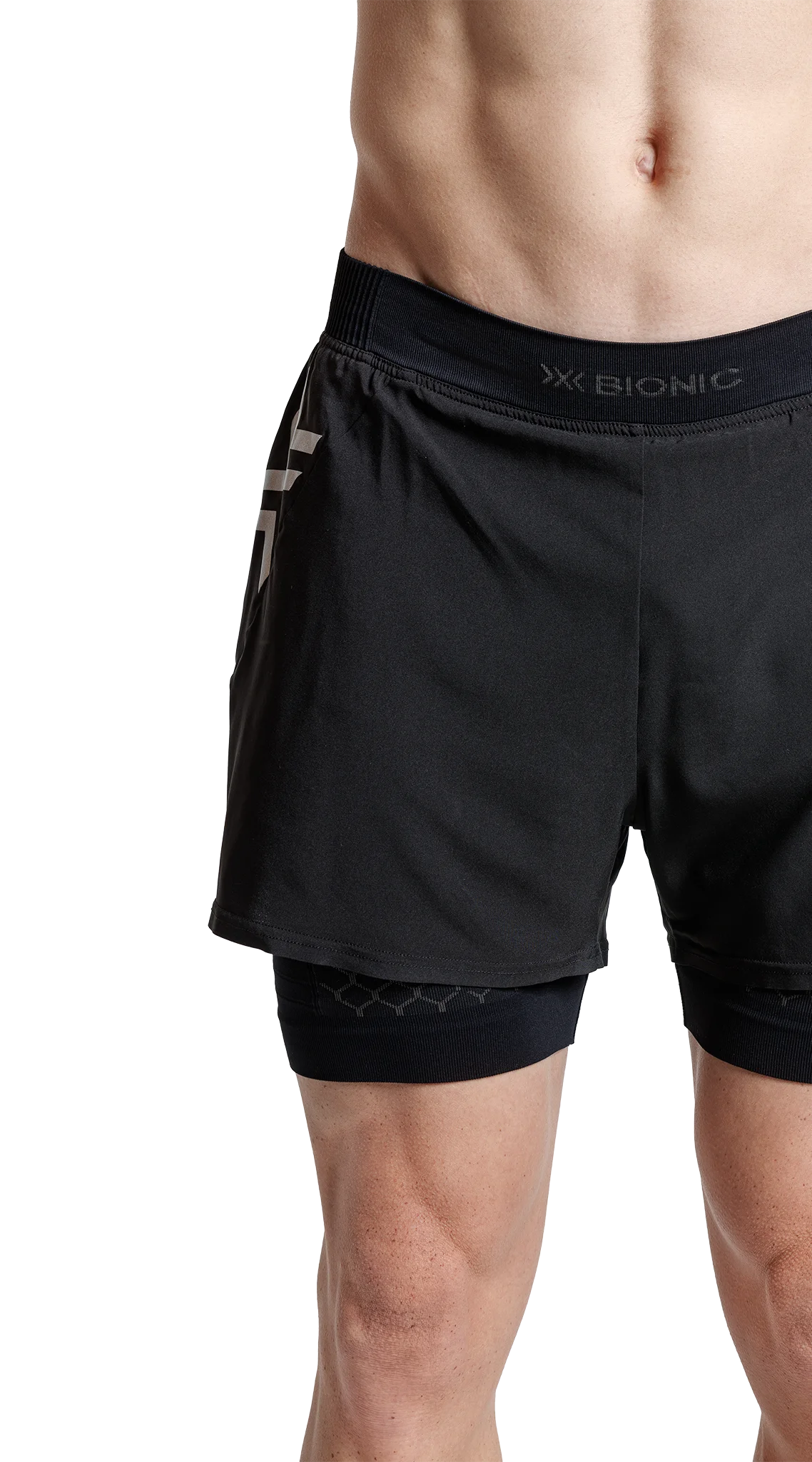 x-socks-twyce-race-2in1-shorts-herren-schwarz-laufhose image 3