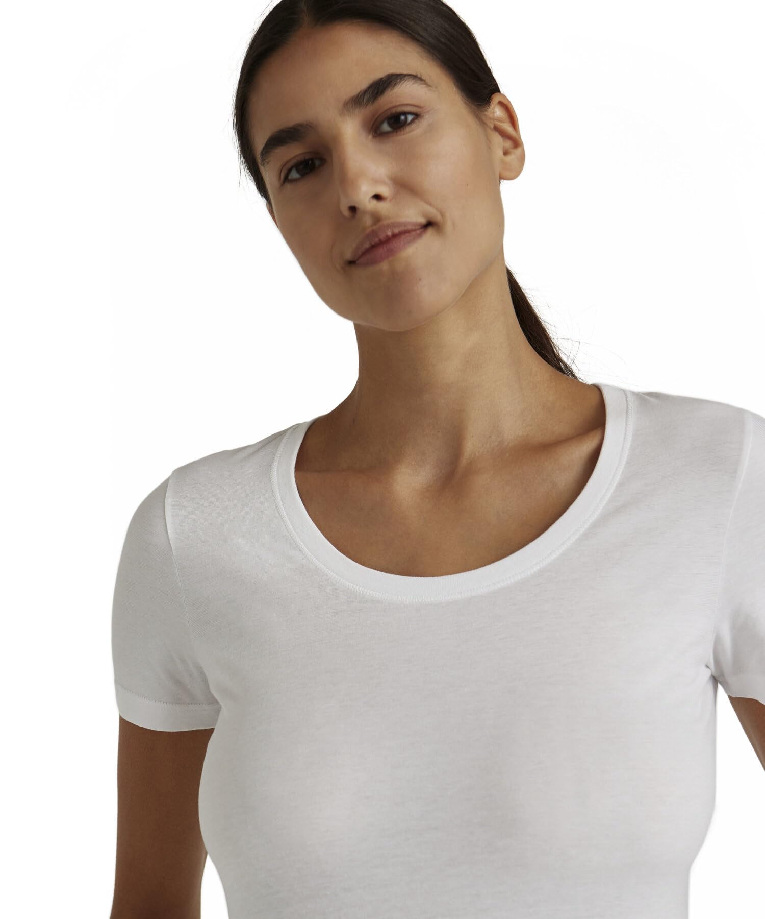 falke-daily-natural-crew-neck-t-shirt-damen-schwarz-bio-baumwolle image 6