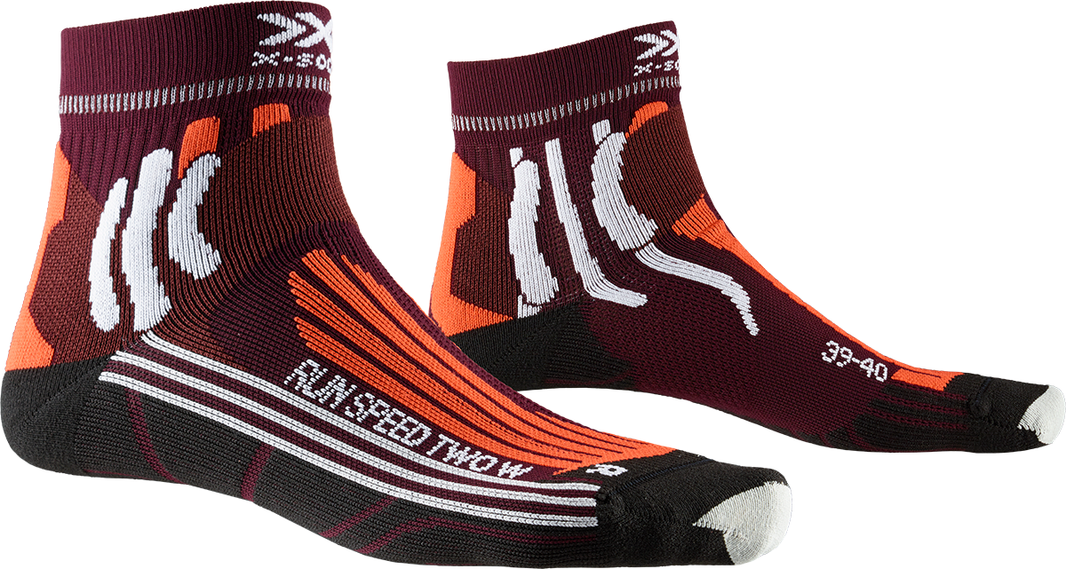 x-socks-run-speed-two-laufsocken-damen-sunset-orange-kurz image 5