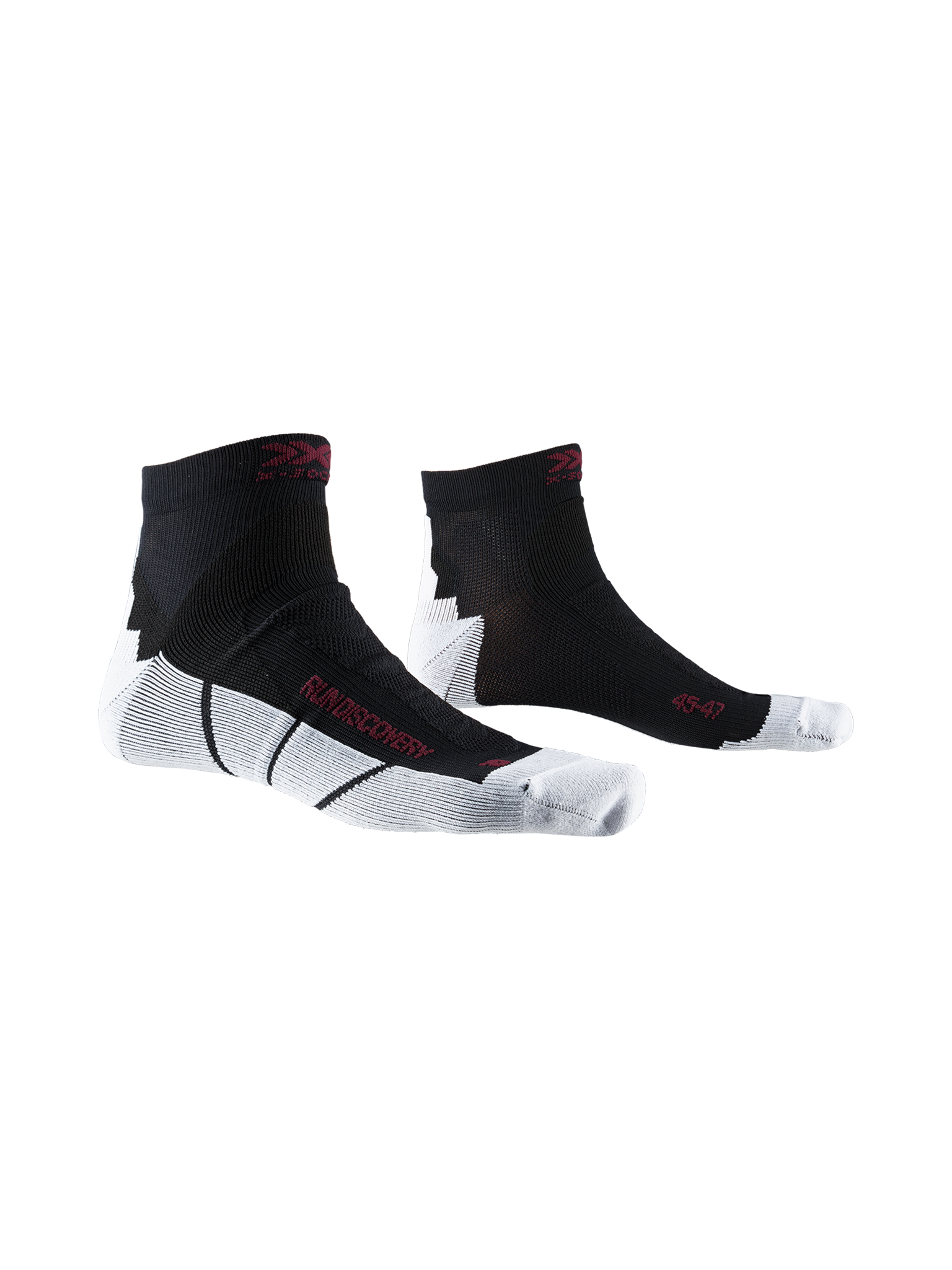 x-socks-run-discovery-laufsocken-opal-black-arctic-white-stabil image 1