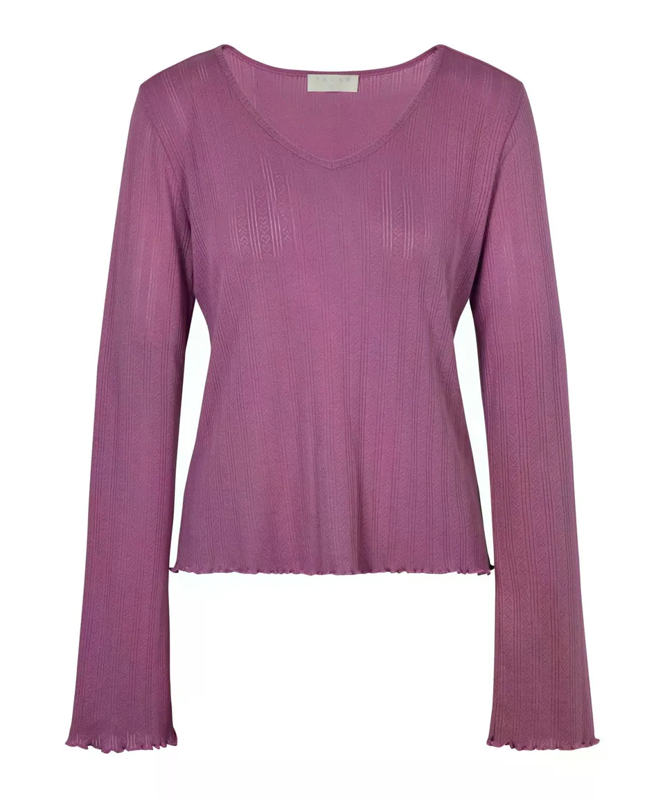 falke-true-motion-pointelle-t-shirt-damen-kurzarm-v-ausschnitt image 1
