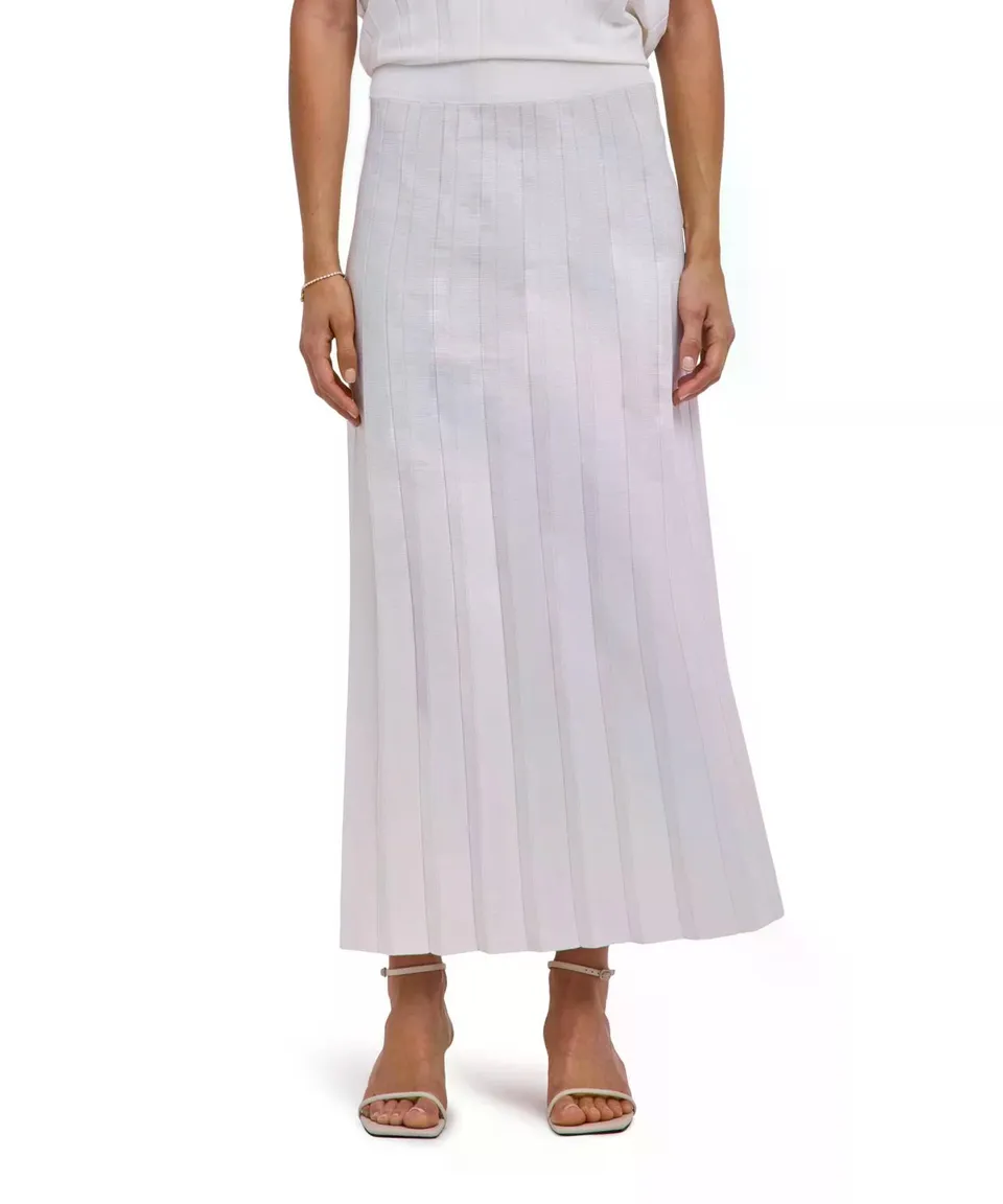 falke-cotton-touch-selection-plissee-midi-rock-wei image 1