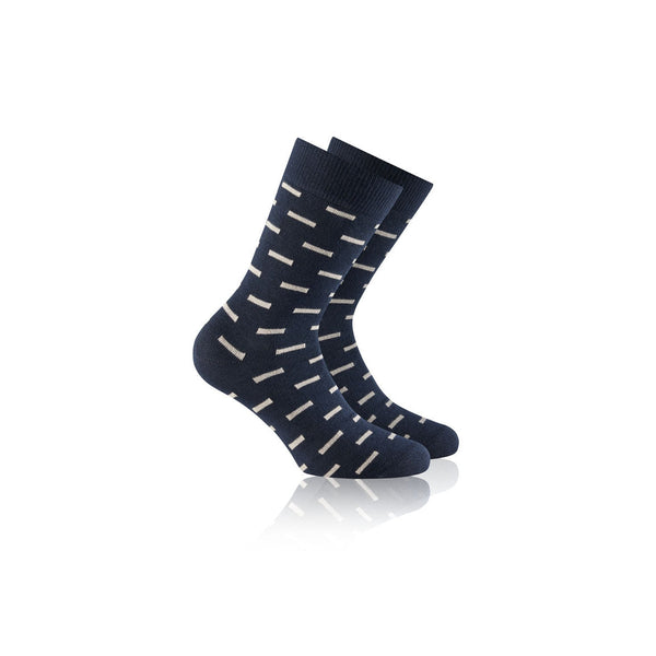 rohner-fashion-socken-marine-beige-temperaturausgleichend-1-paar image 3