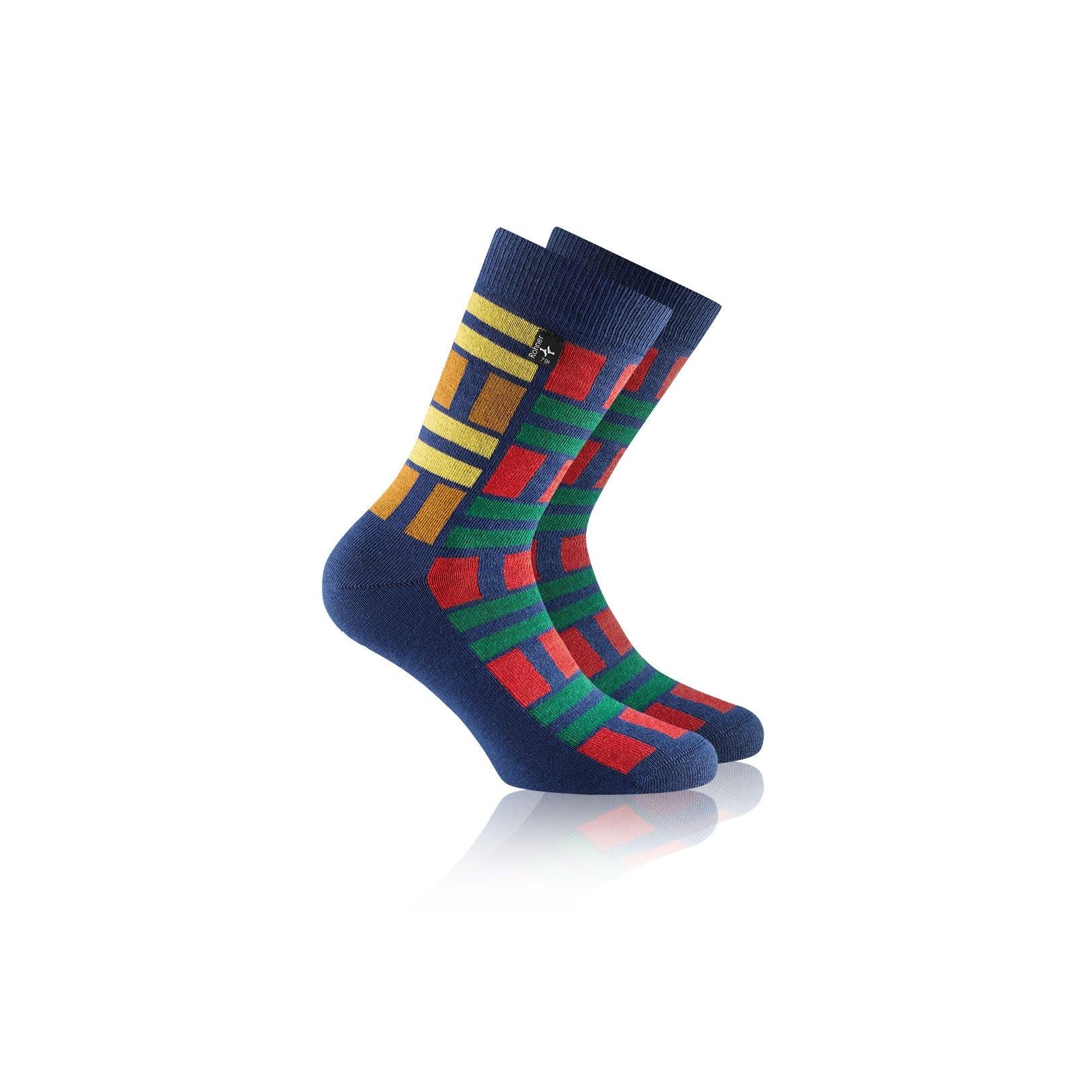 rohner-fashion-524-socken-navy-multicolor-temperaturausgleichend image 1