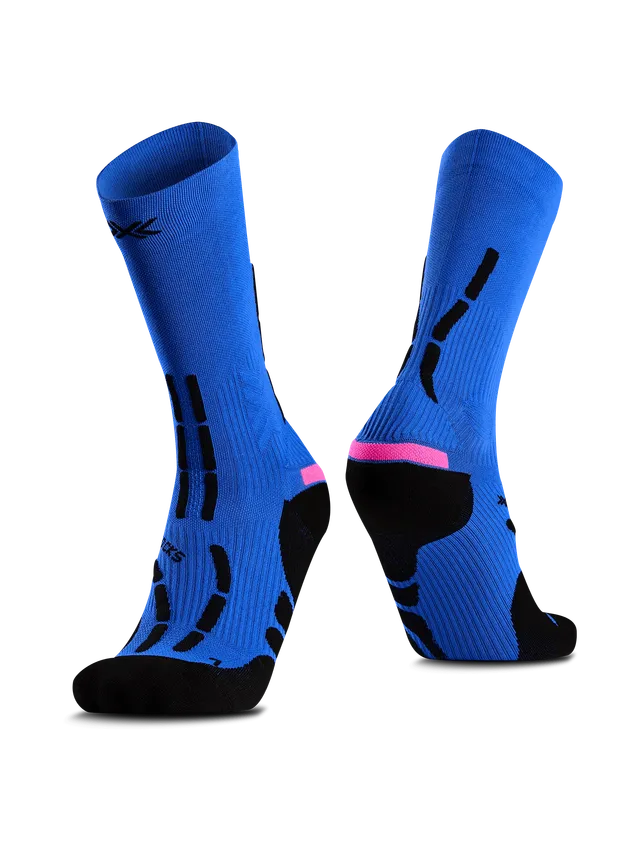 x-socks-trail-anatomix-crew-trailsocken-punchy-blue image 1