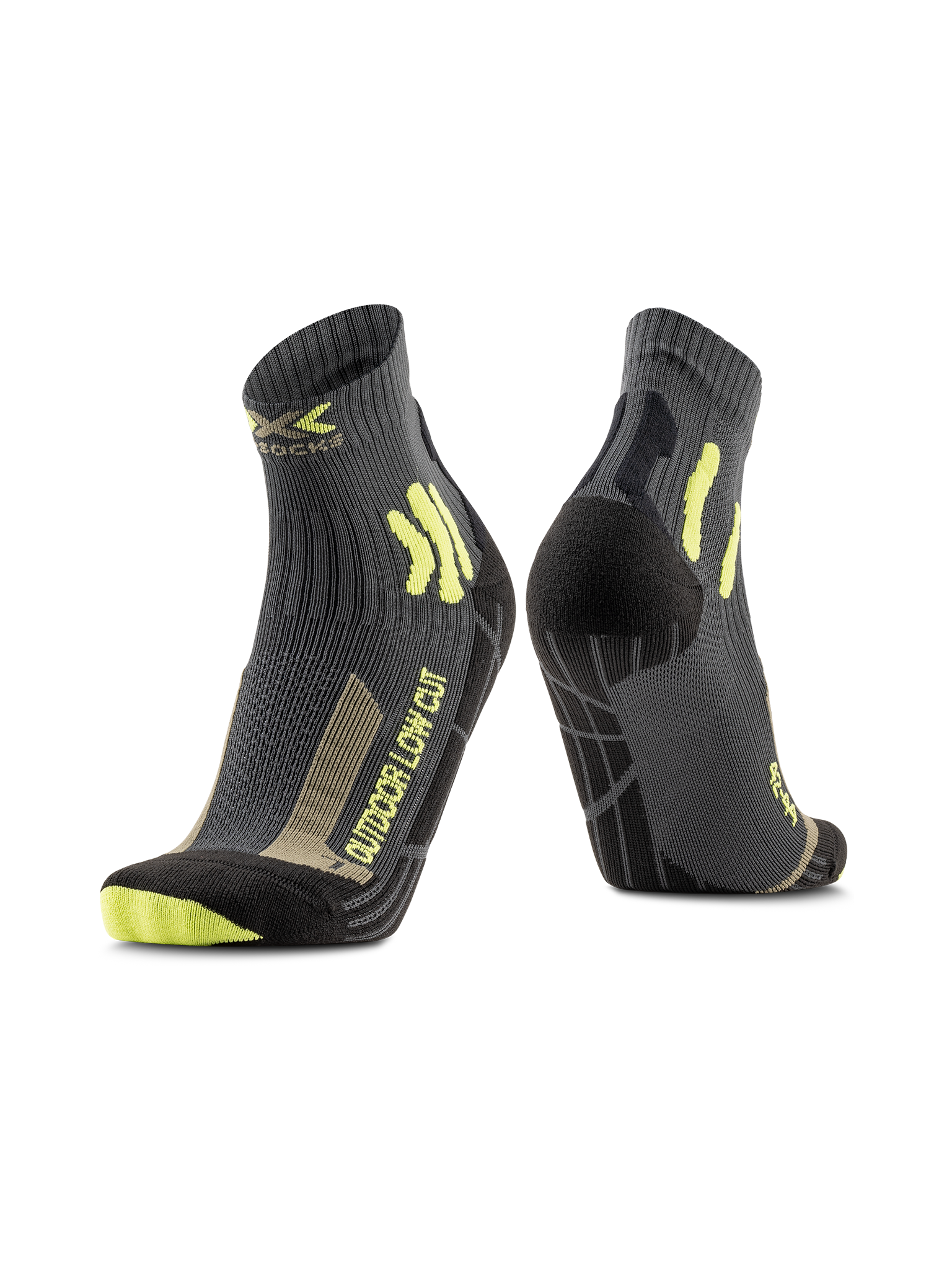 x-socks-trek-outdoor-low-cut-trekkingsocken-anthracite-red-35-38 image 5