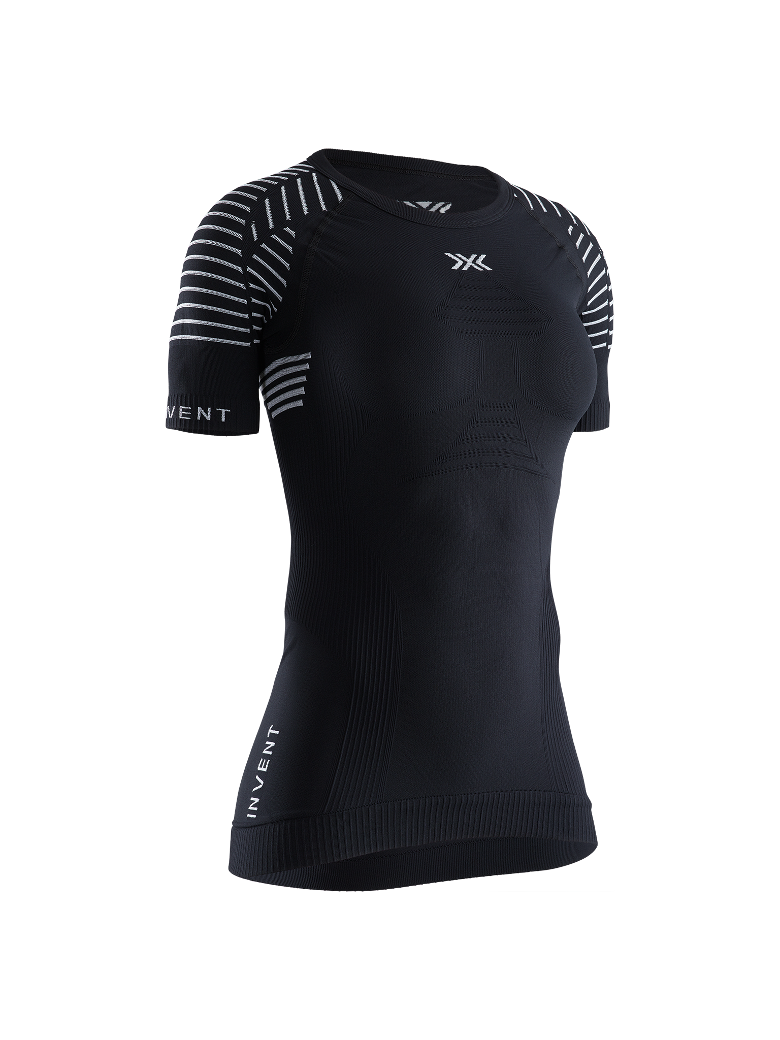 x-socks-invent-4-0-shirt-damen-schwarz-kurzarm-baselayer image 1