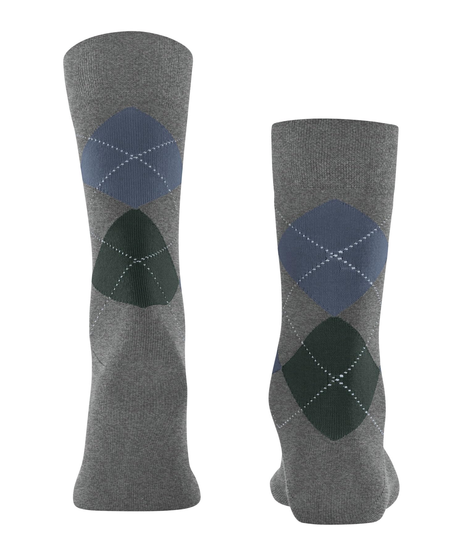 falke-sensitive-argyle-socken-herren-grau-39-42-baumwolle image 2