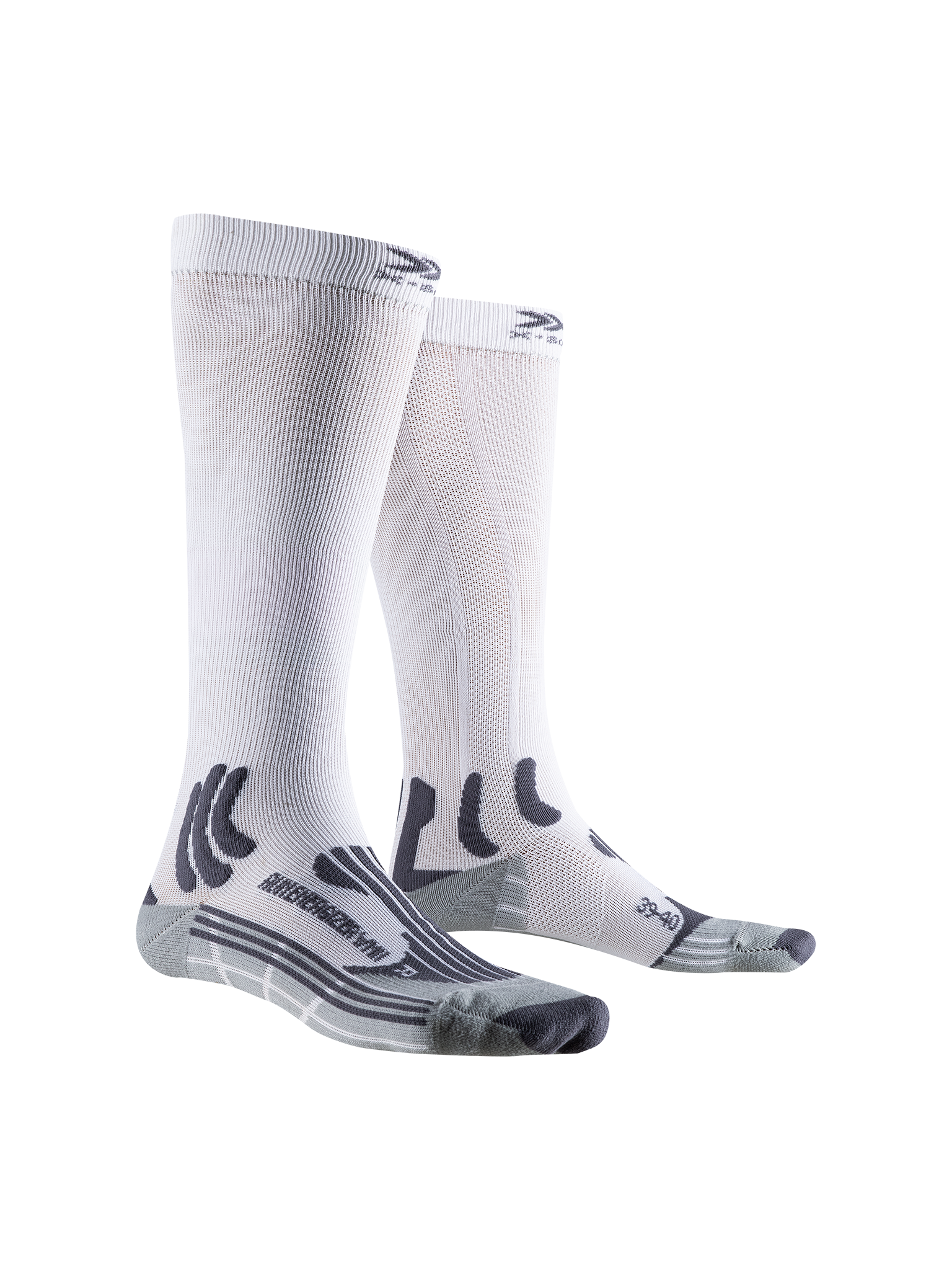 x-socks-run-energizer-damen-laufsocken-wei-grau image 1