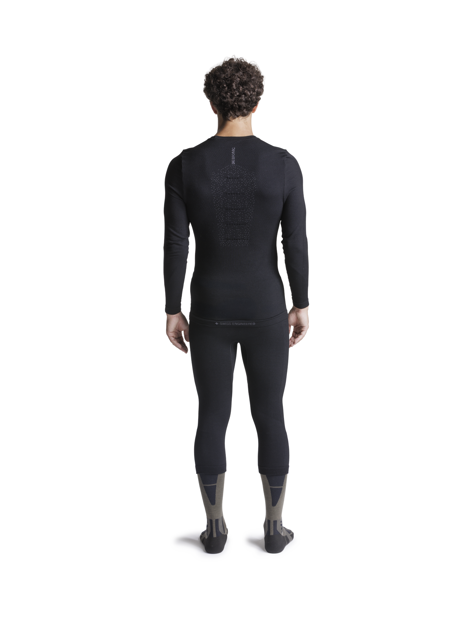 x-socks-mightywool-pants-3-4-hose-herren-schwarz-merino image 7