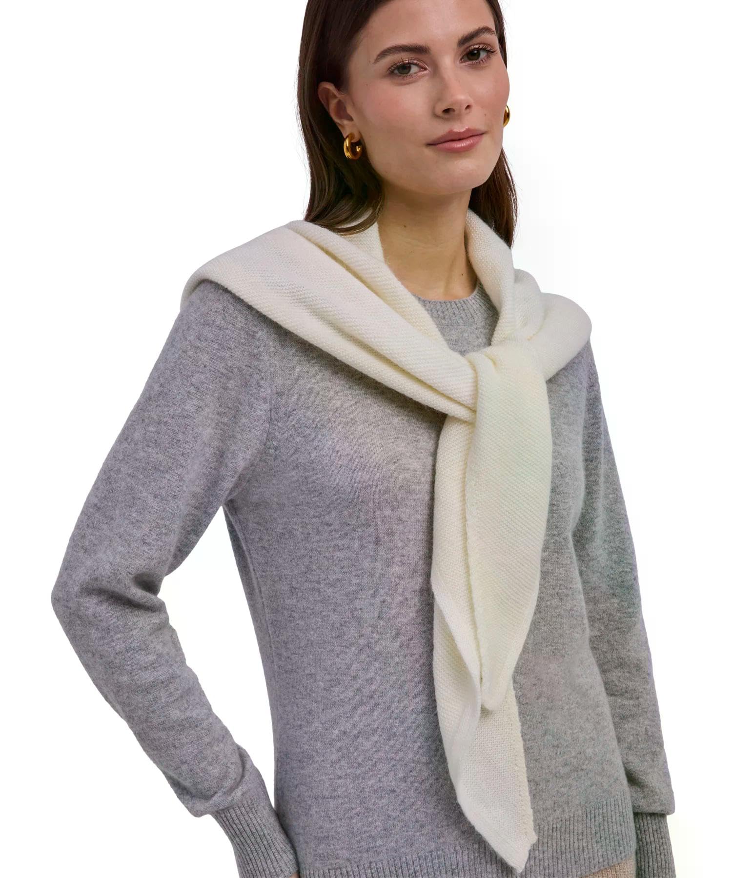 falke-keep-warm-selection-triangle-schal-wei-wollmix-dreieck image 1