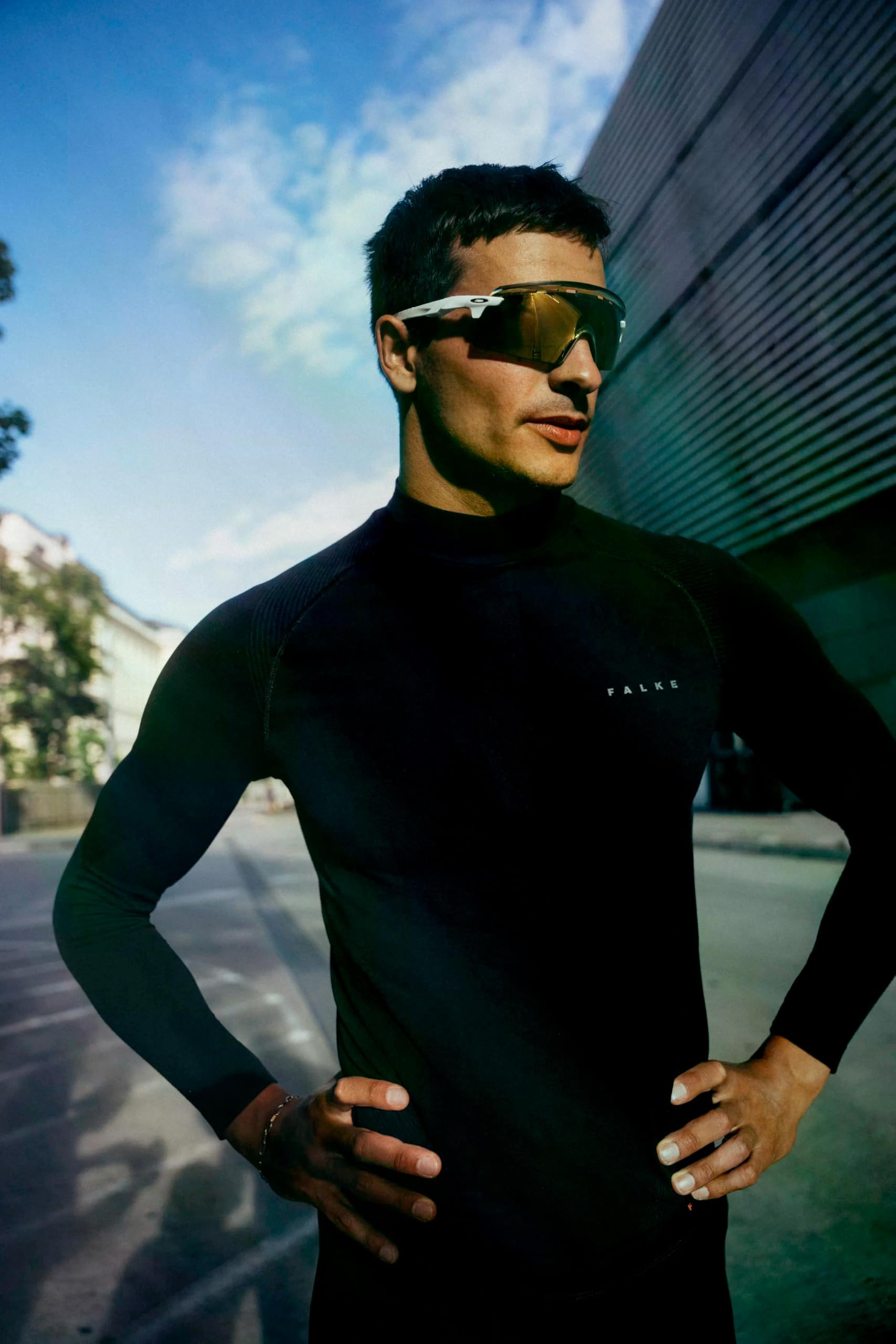 falke-warm-turtleneck-funktionsshirt-herren-schwarz-schnelltrocknend image 3