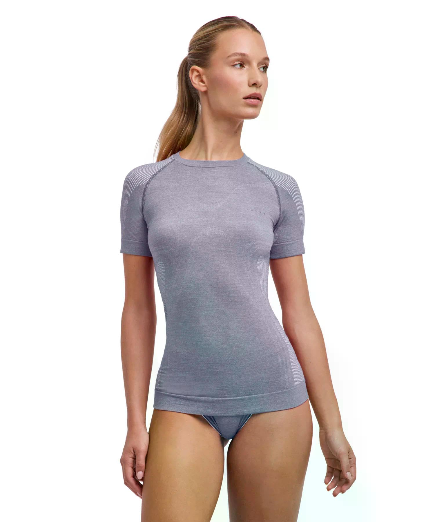falke-wool-tech-light-funktionsshirt-damen-grau-merino image 8