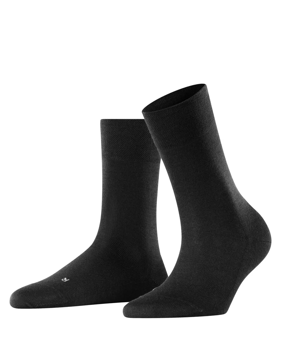 falke-sensitive-new-york-damen-socken-schwarz-druckfrei-lyocell image 1