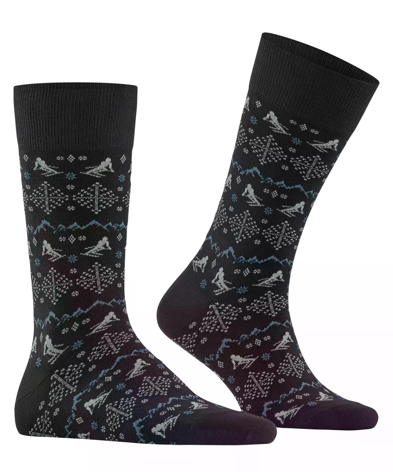 falke-sk2-ski-slope-socken-schwarz-43-46-baumwolle-skimotiv image 3