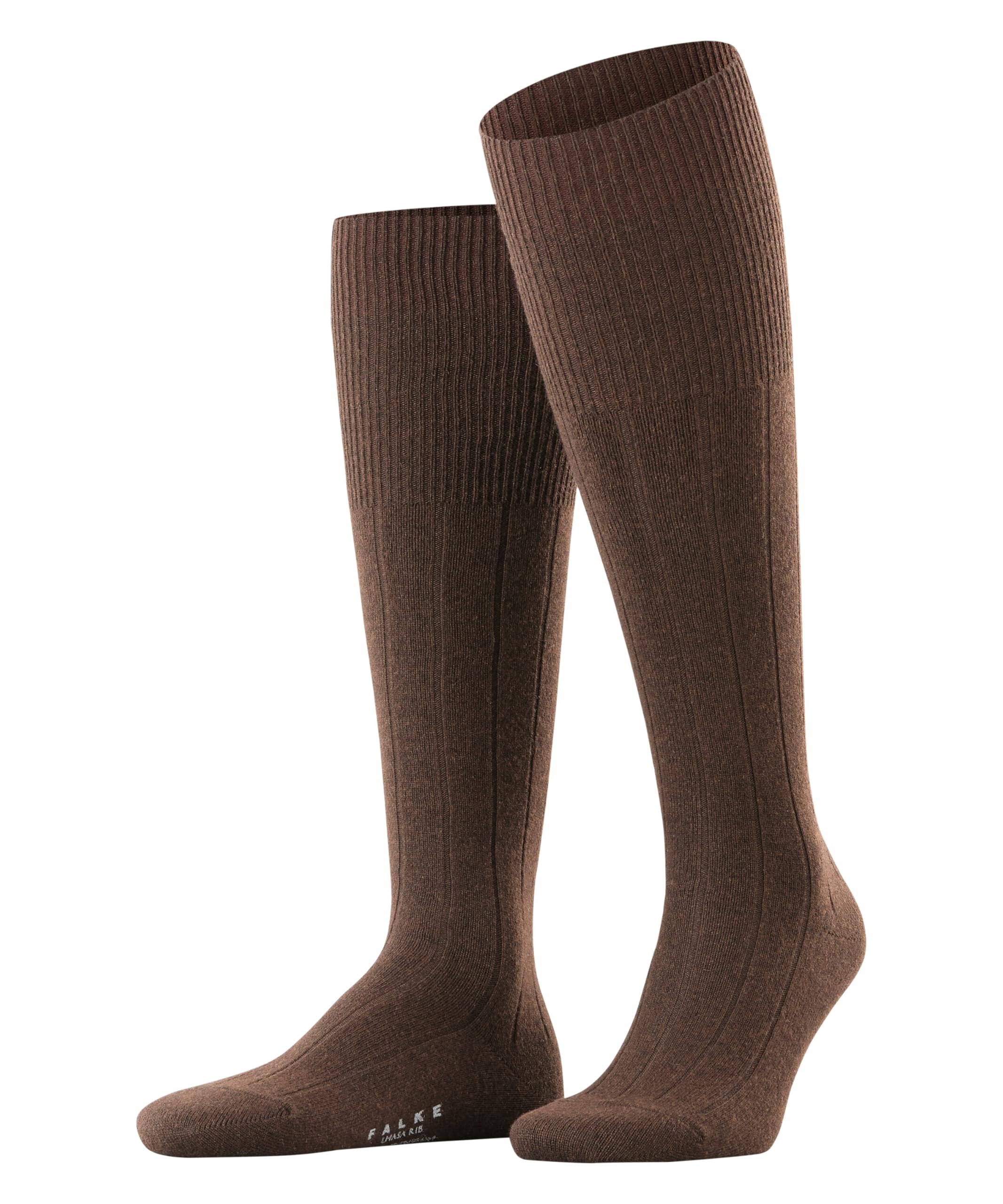 falke-lhasa-rib-kniestr-mpfe-braun-39-42-wolle-kaschmir image 1
