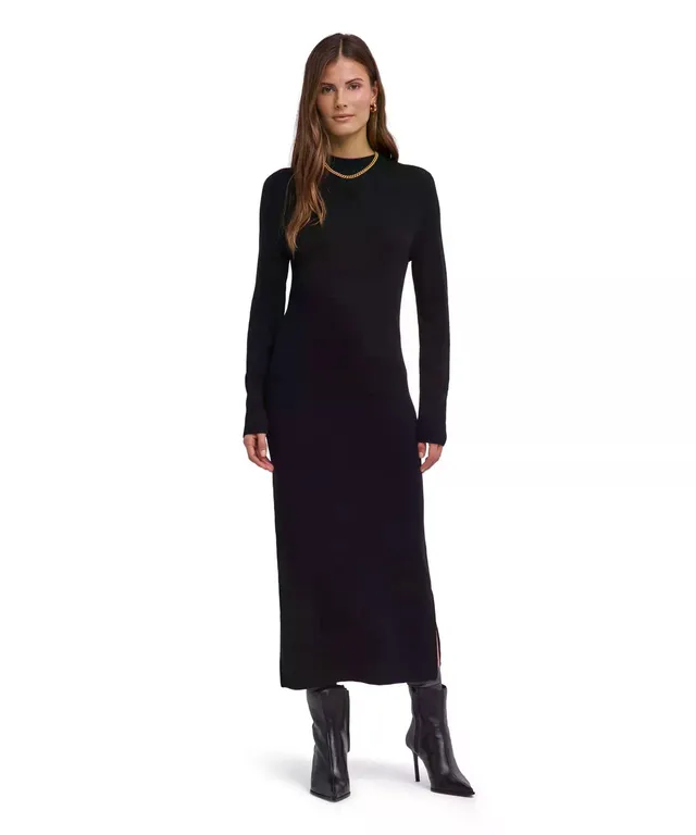 falke-favorites-ultrafine-kleid-damen-schwarz-merinowolle image 1