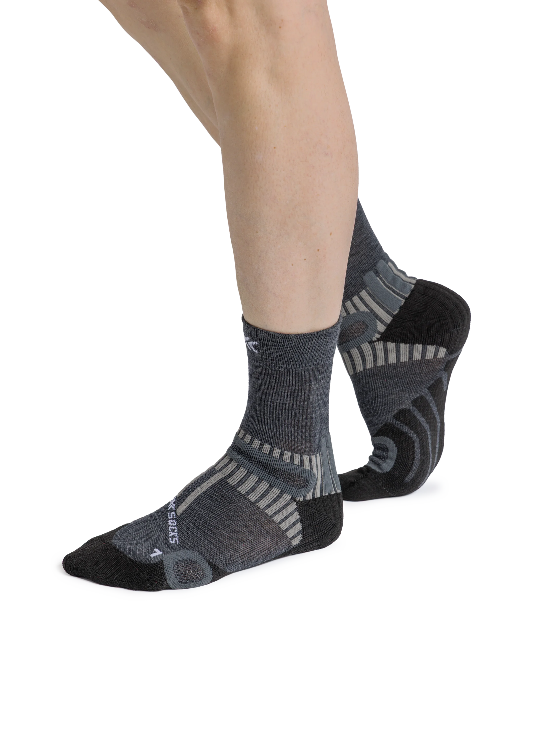 x-socks-hike-perform-merino-ankle-wandersocken-heather-grey image 3