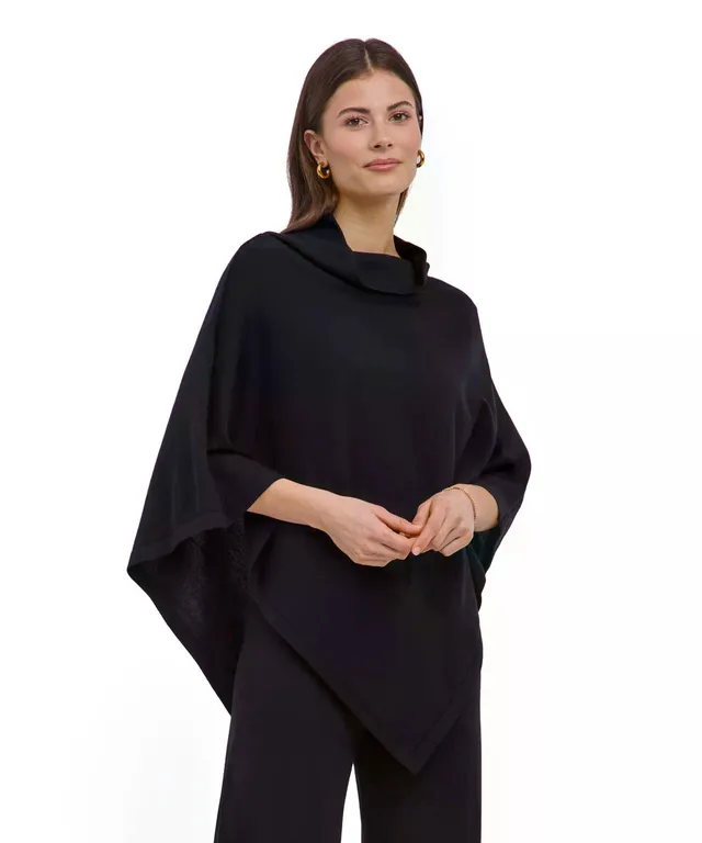 falke-merino-favorites-poncho-merinowolle-schwarz-damen image 1