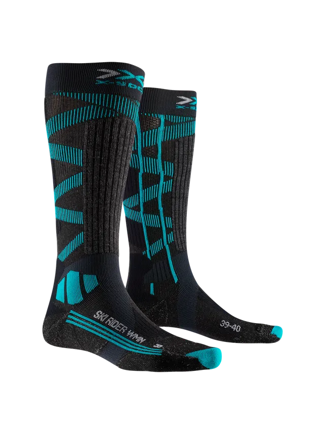 x-socks-ski-rider-silver-4-0-wmn-skisocken-grau-37-38 image 1