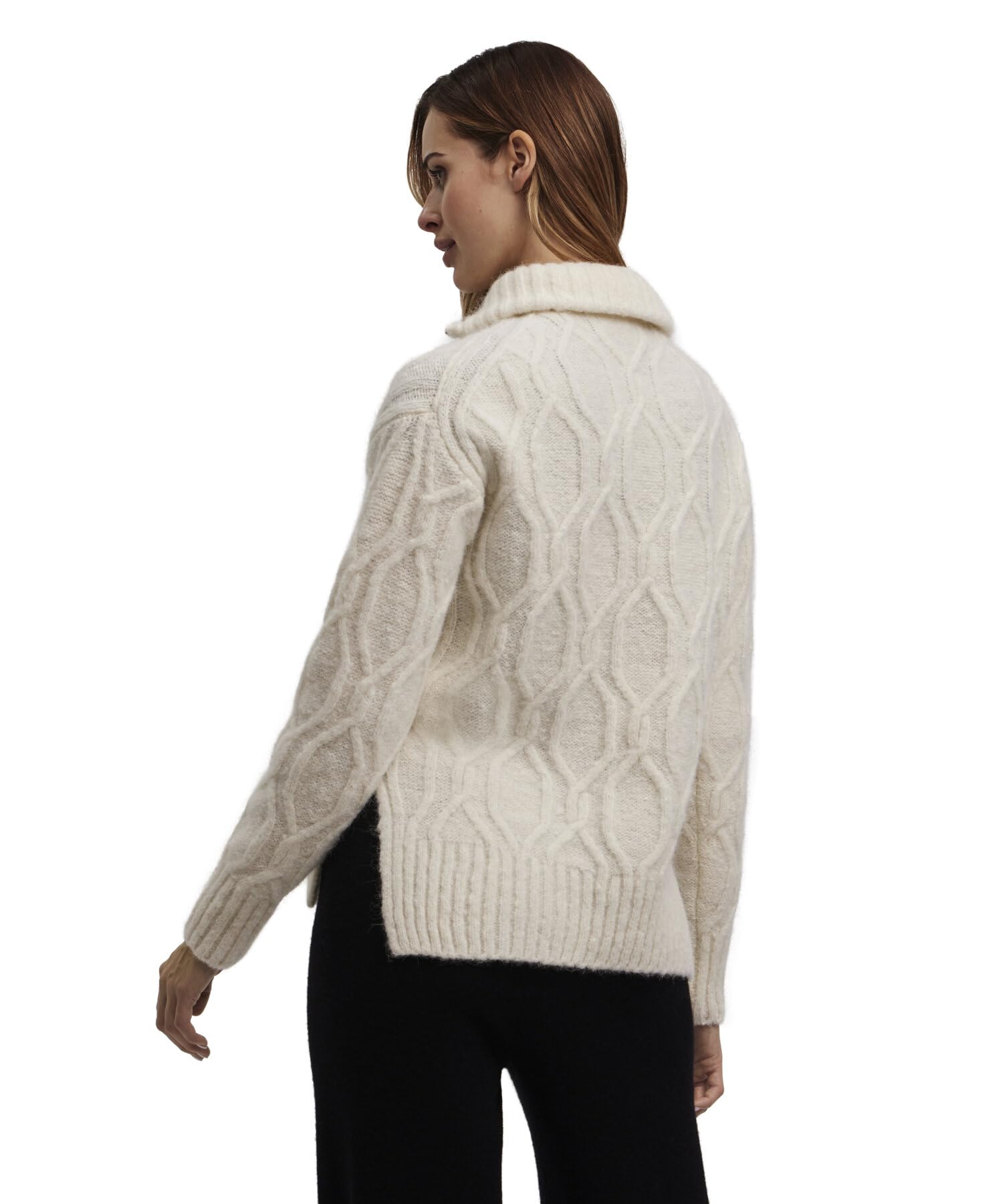 falke-rustique-pullover-damen-wolle-alpaka-troyerkragen image 2