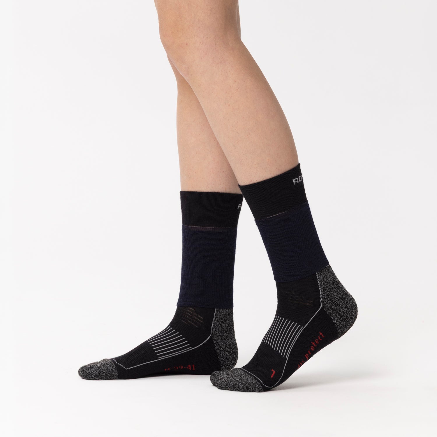 rohner-nordic-protect-l-r-skisocken-kompression-coolmax-schwarz image 8