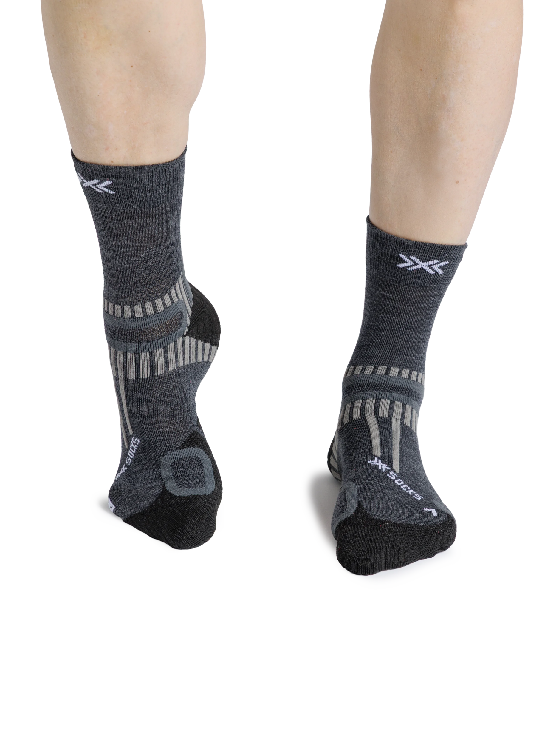 x-socks-hike-perform-merino-ankle-wandersocken-heather-grey image 2