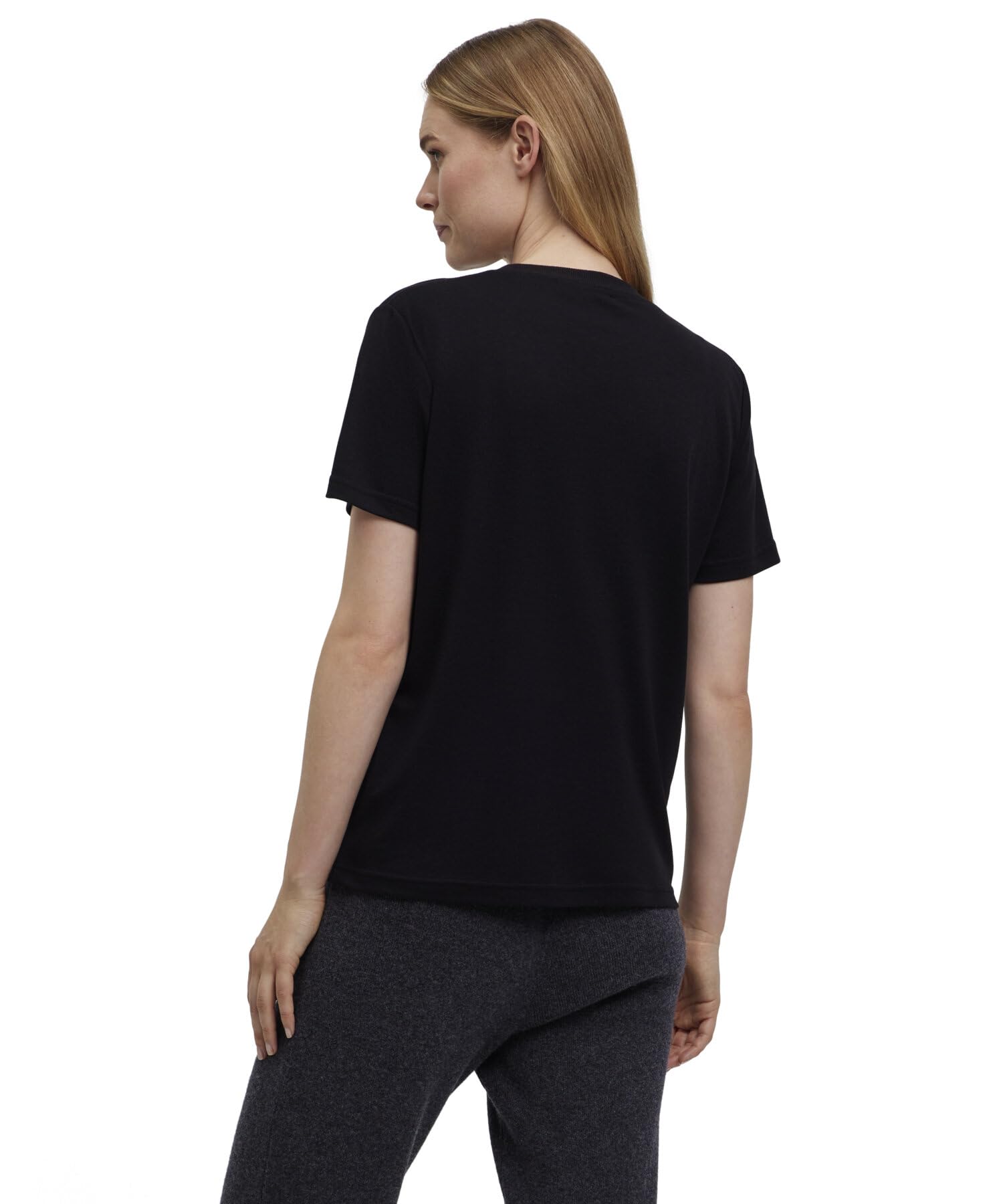 falke-cotton-touch-kurzarmshirt-damen-schwarz-basic image 2