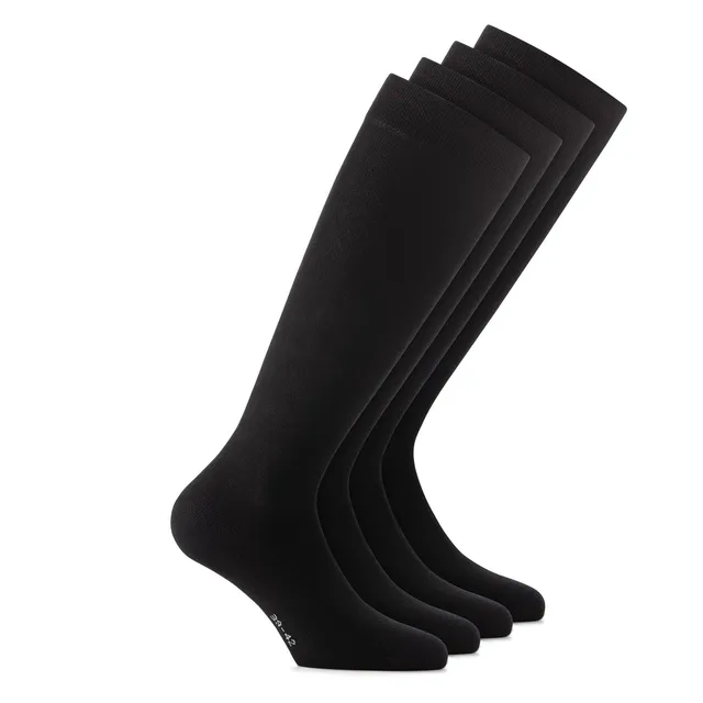rohner-cotton-ii-long-baumwollsocken-schwarz-6er image 1