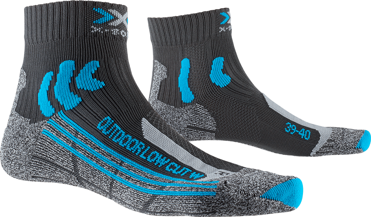 x-socks-trek-outdoor-low-cut-wmn-socken-anthracite-fuchsia-35-36 image 4