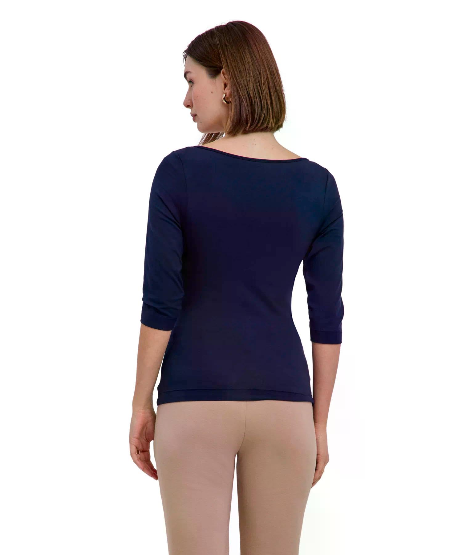 falke-cotton-touch-3-4-pullover-damen-schwarz-s-baumwolle image 2